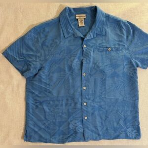 Scandia Woods Mens Blue Short Sleeve Floral Vacation Shirt L
Hawaiian Tropical